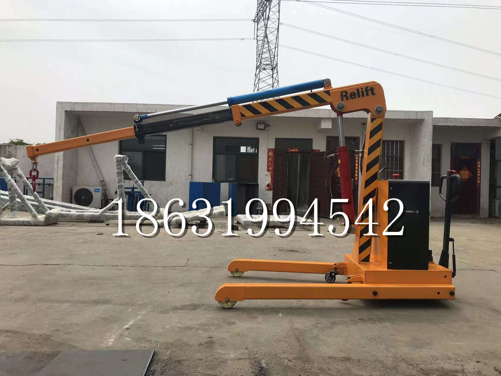 小店区久征定做3吨三轮随车吊 农用园林绿化移树吊 平板工程用小吊机